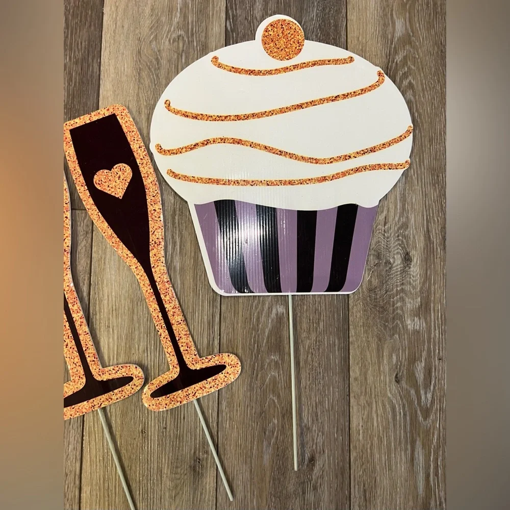 Birthday Yard Signs with Post